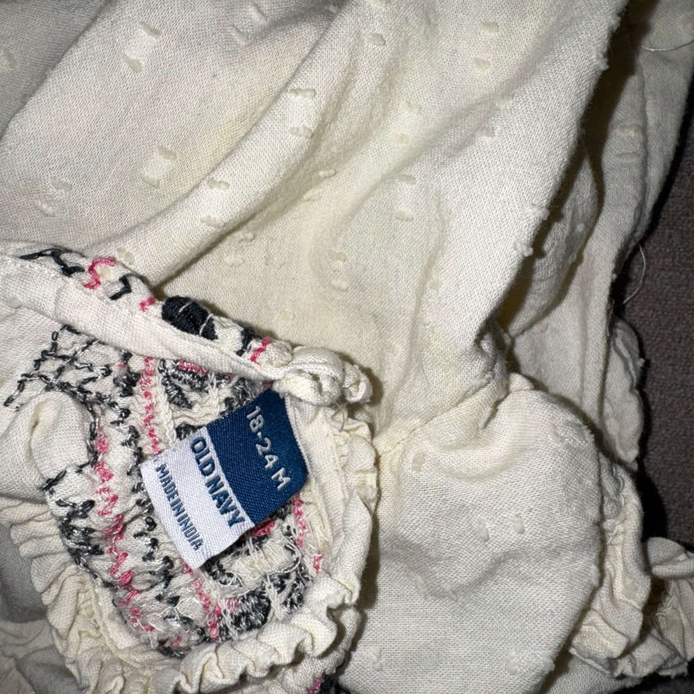 Old Navy Cream Baby Dress
